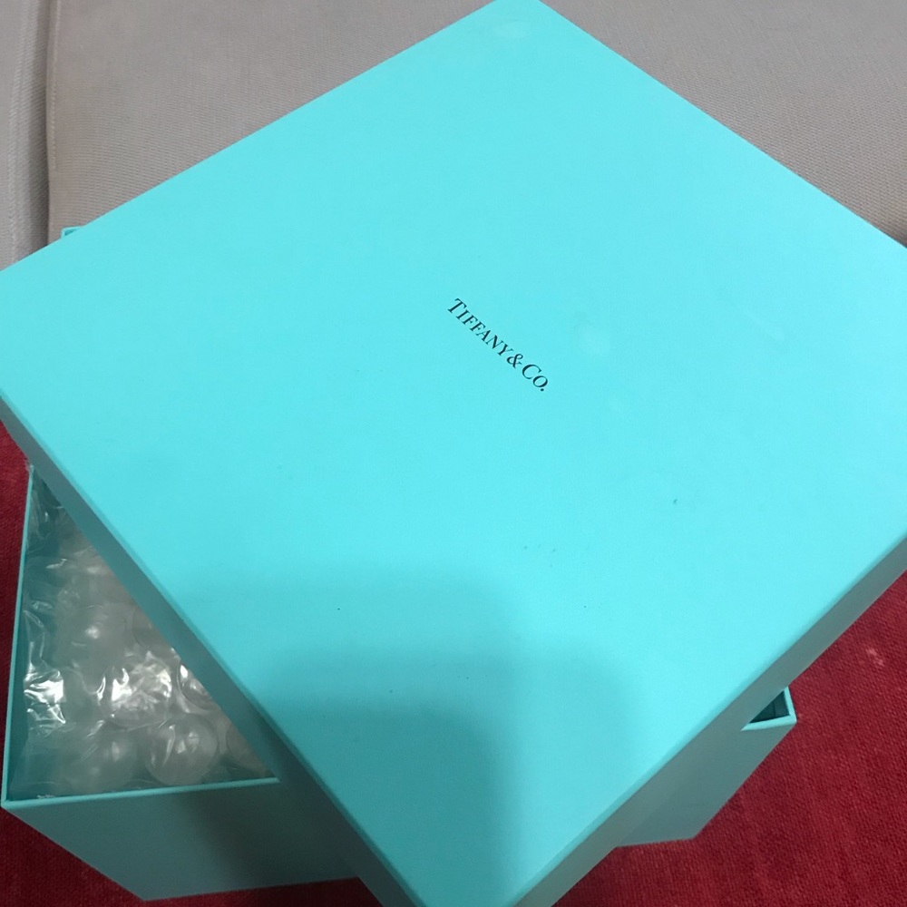 Tiffany & Co. wine glass packaging box only.